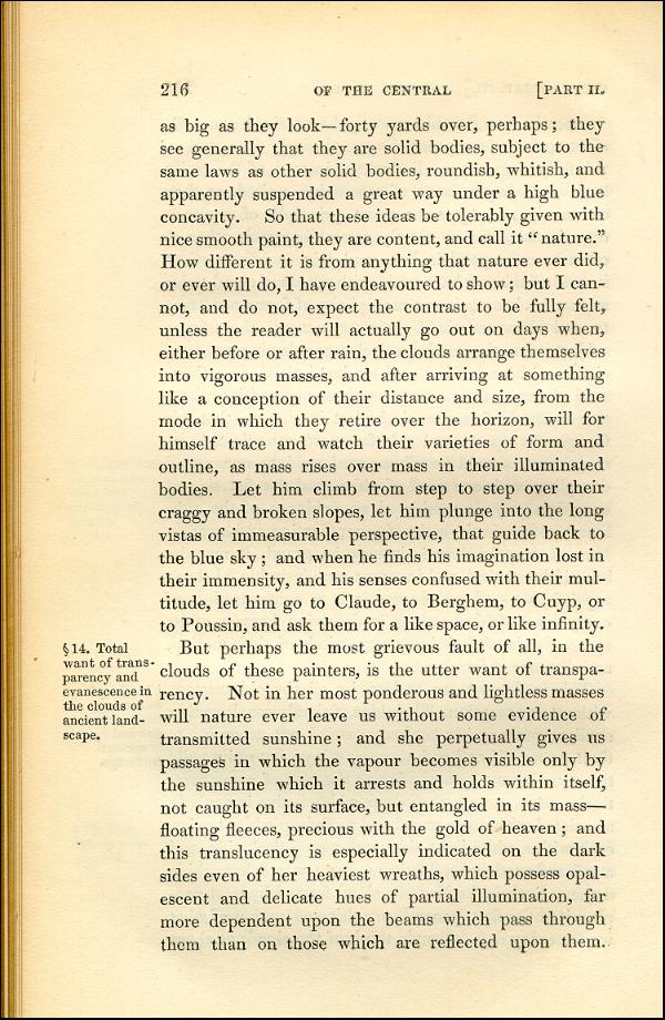 'Modern Painters' Volume I (1843 edition): Part II: Section III: Chapter III: Page 216