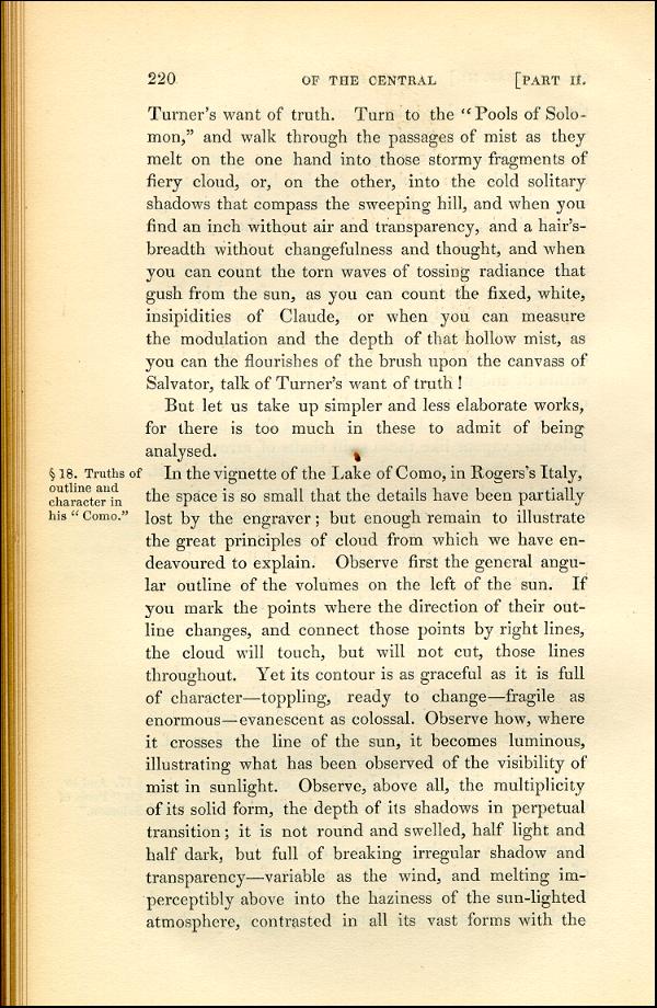 'Modern Painters' Volume I (1843 edition): Part II: Section III: Chapter III: Page 220