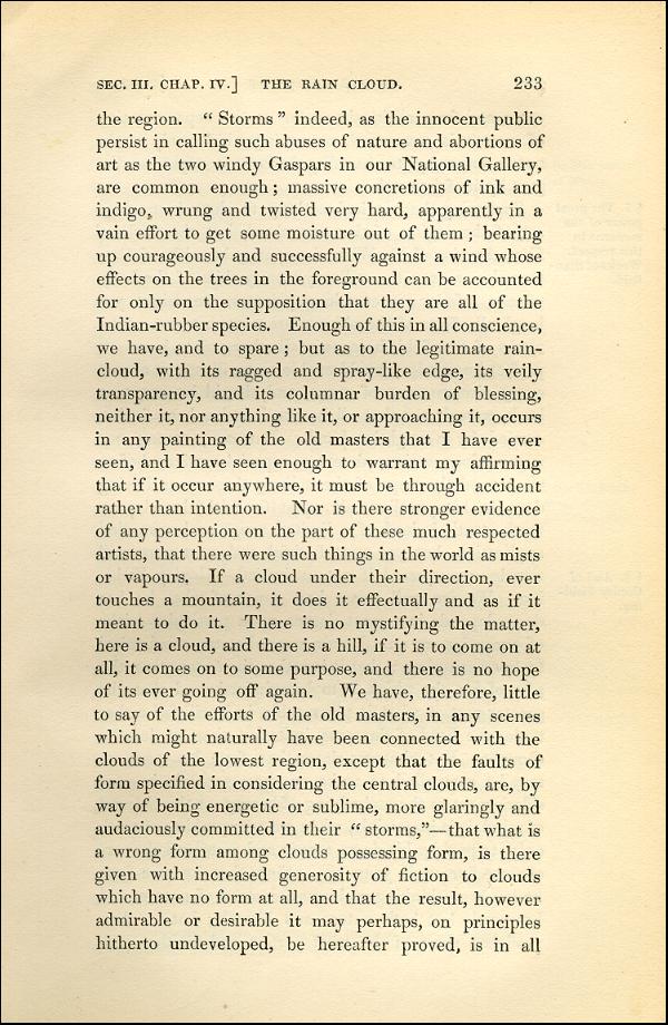 'Modern Painters' Volume I (1843 edition): Part II: Section III: Chapter IV: Page 233