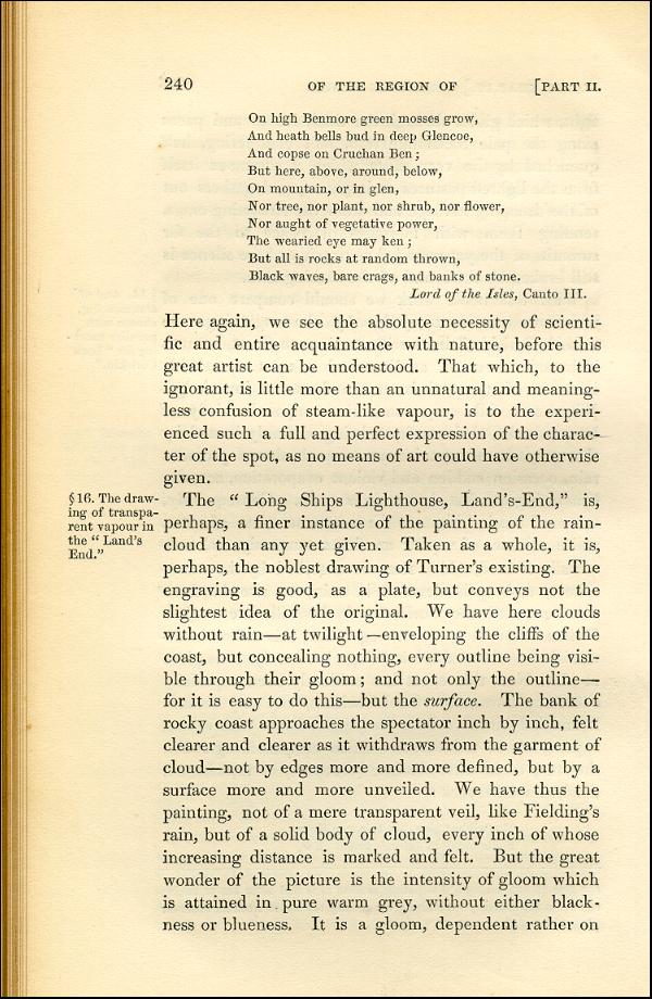 'Modern Painters' Volume I (1843 edition): Part II: Section III: Chapter IV: Page 240