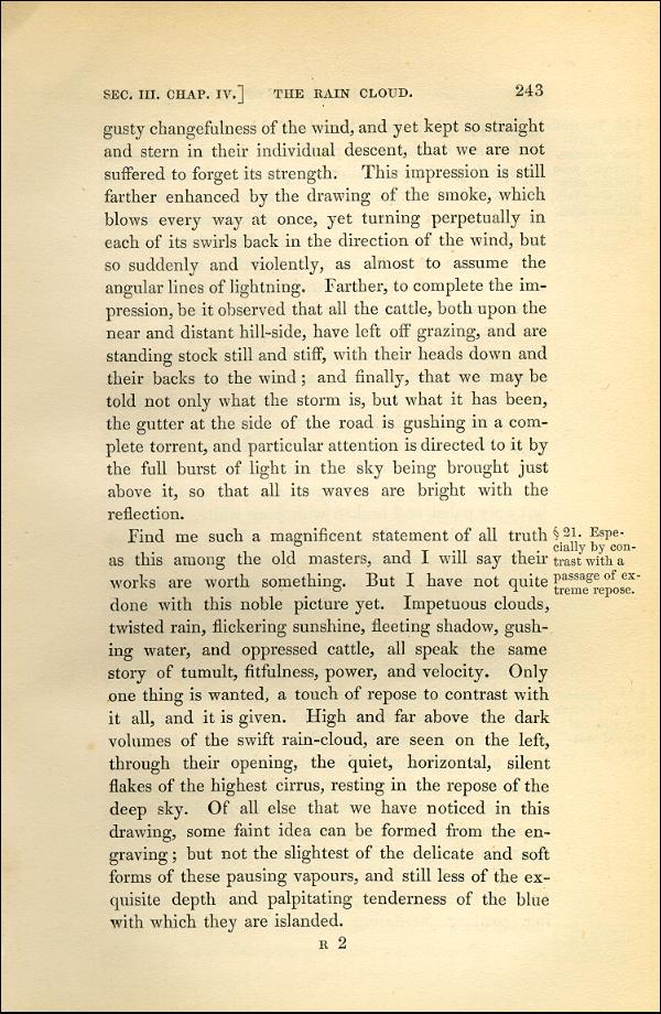 'Modern Painters' Volume I (1843 edition): Part II: Section III: Chapter IV: Page 243