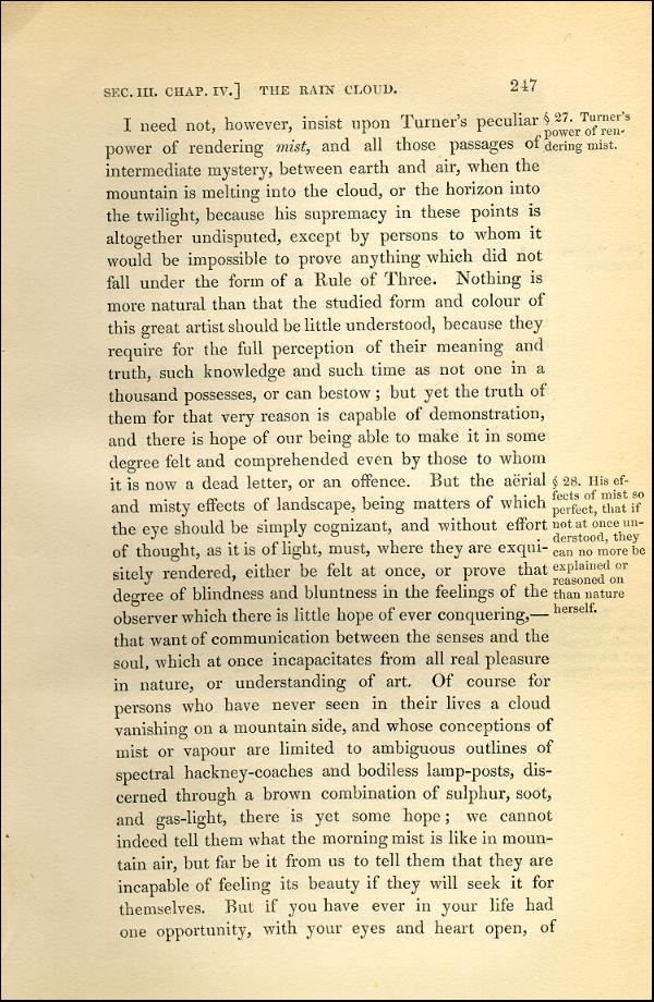 'Modern Painters' Volume I (1843 edition): Part II: Section III: Chapter IV: Page 247