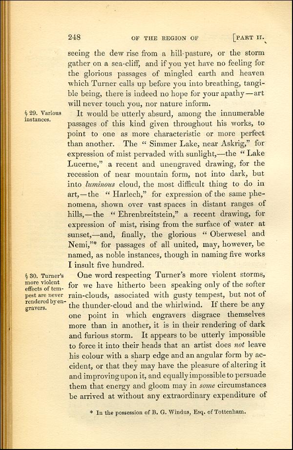 'Modern Painters' Volume I (1843 edition): Part II: Section III: Chapter IV: Page 248