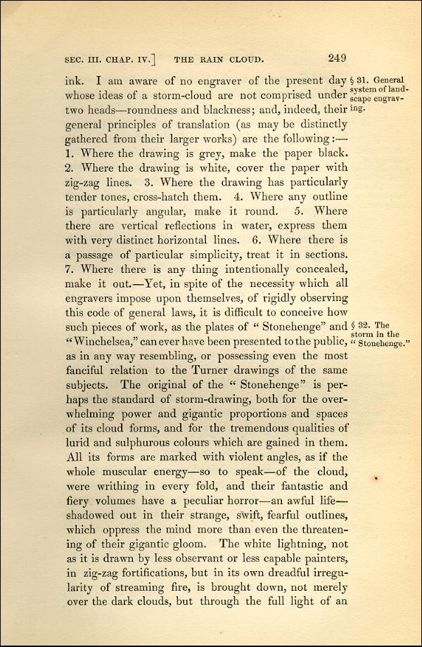 'Modern Painters' Volume I (1843 edition): Part II: Section III: Chapter IV: Page 249