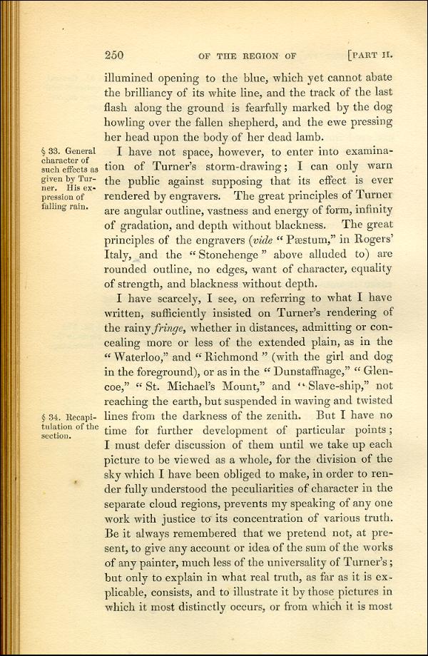 'Modern Painters' Volume I (1843 edition): Part II: Section III: Chapter IV: Page 250