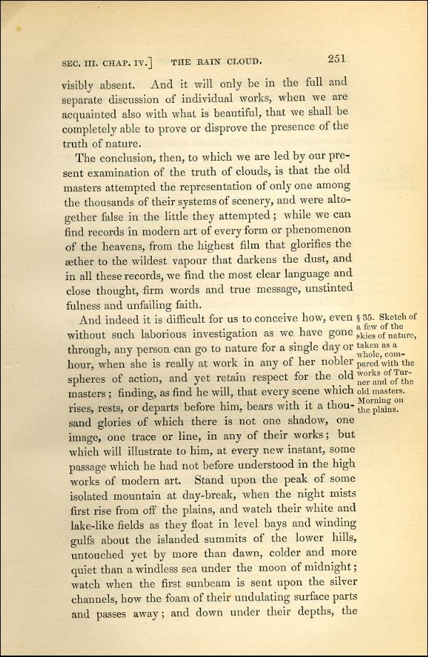 'Modern Painters' Volume I (1843 edition): Part II: Section III: Chapter IV: Page 251