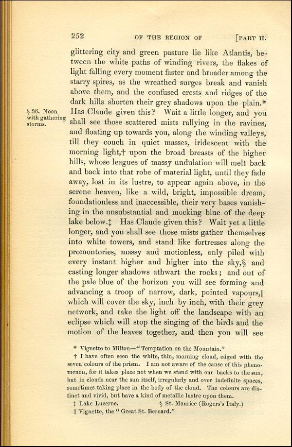 'Modern Painters' Volume I (1843 edition): Part II: Section III: Chapter IV: Page 252