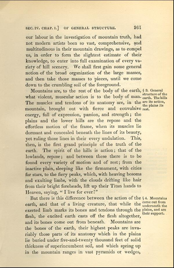 'Modern Painters' Volume I (1843 edition): Part II: Section IV: Chapter I: Page 261