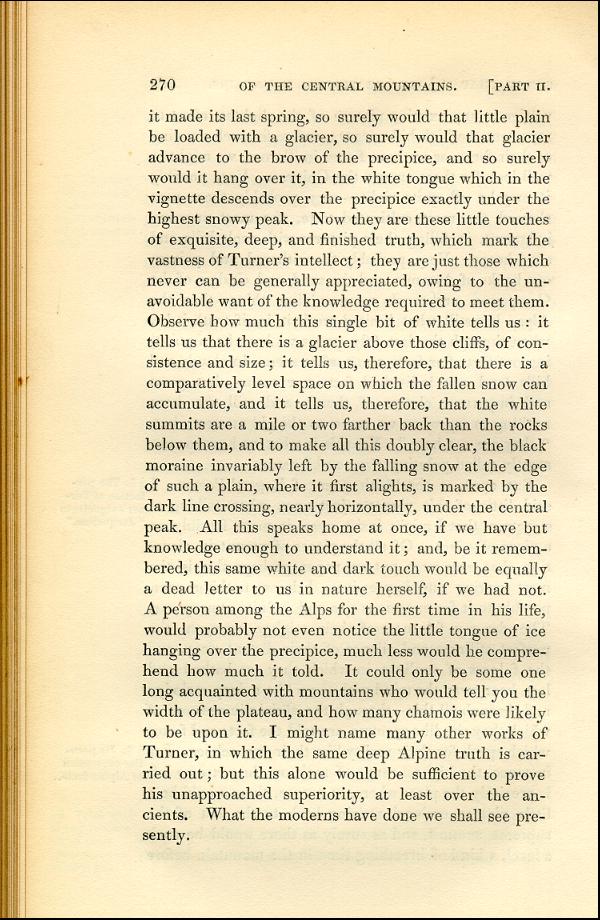 'Modern Painters' Volume I (1843 edition): Part II: Section IV: Chapter II: Page 270