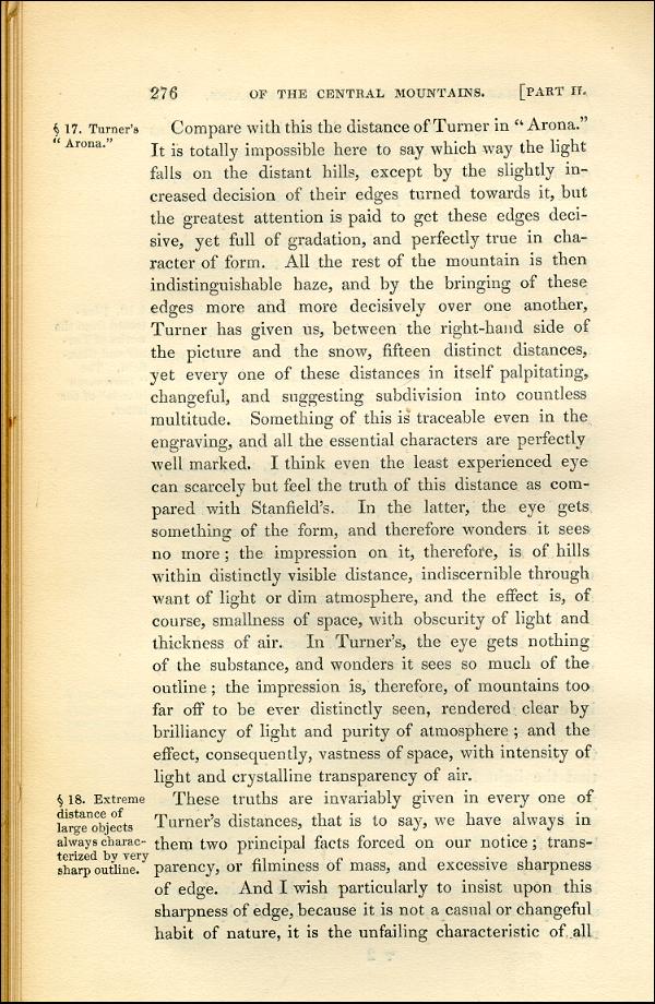 'Modern Painters' Volume I (1843 edition): Part II: Section IV: Chapter II: Page 276