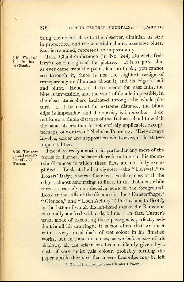 'Modern Painters' Volume I (1843 edition): Part II: Section IV: Chapter II: Page 278