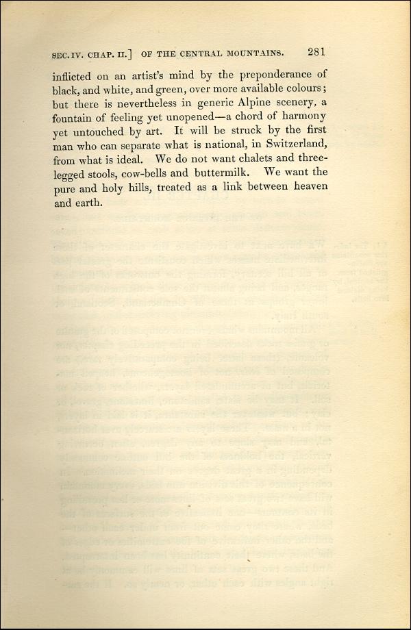 'Modern Painters' Volume I (1843 edition): Part II: Section IV: Chapter II: Page 281