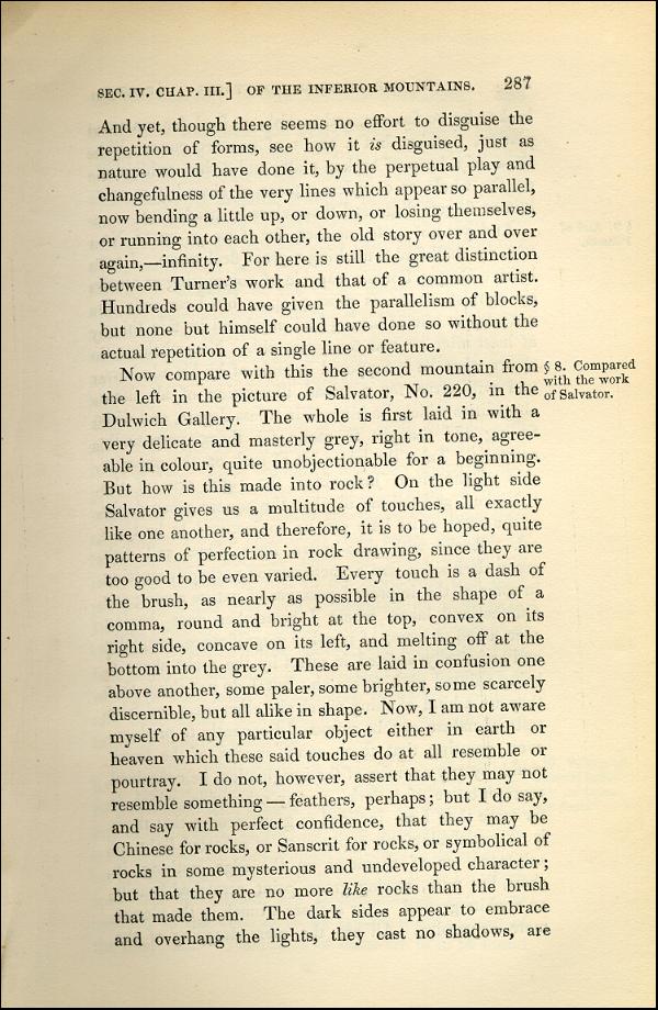 'Modern Painters' Volume I (1843 edition): Part II: Section IV: Chapter III: Page 287