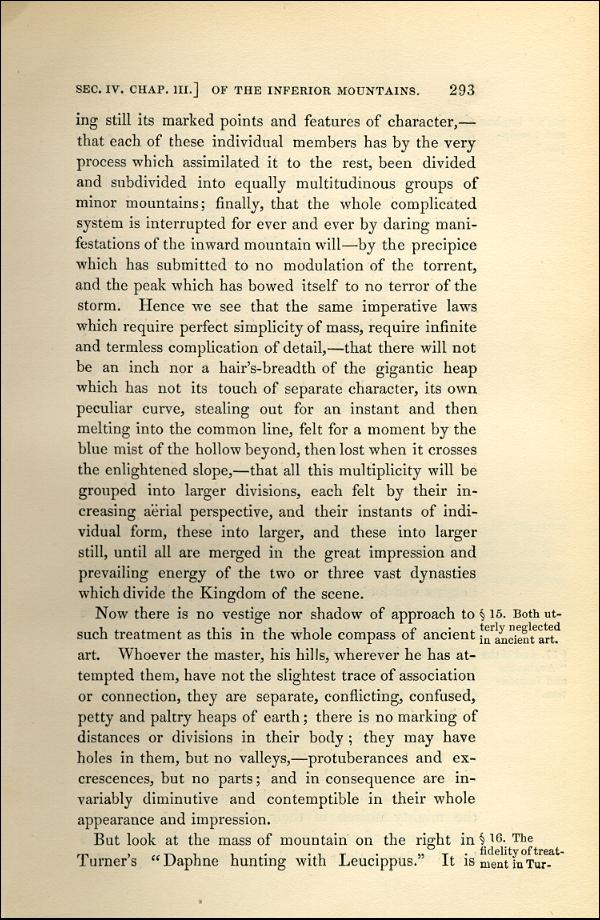 'Modern Painters' Volume I (1843 edition): Part II: Section IV: Chapter III: Page 293