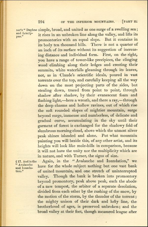 'Modern Painters' Volume I (1843 edition): Part II: Section IV: Chapter III: Page 294