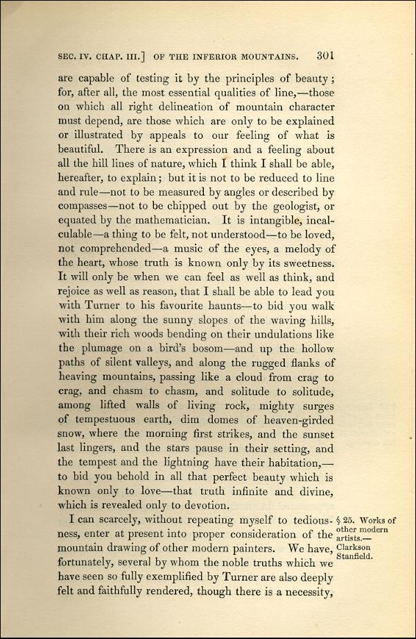 'Modern Painters' Volume I (1843 edition): Part II: Section IV: Chapter III: Page 301