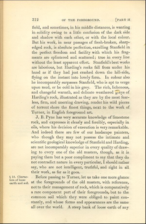 'Modern Painters' Volume I (1843 edition): Part II: Section IV: Chapter IV: Page 312