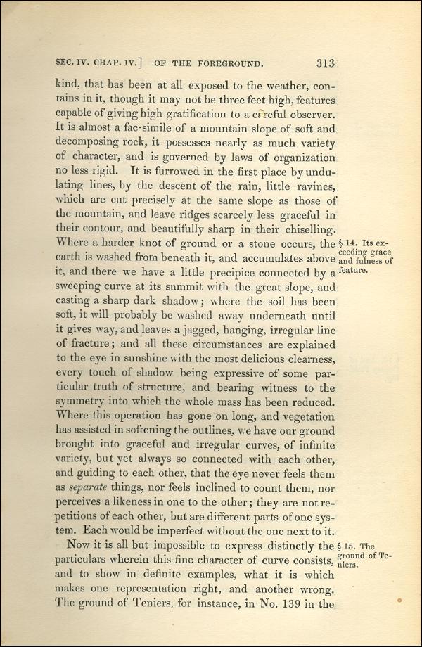'Modern Painters' Volume I (1843 edition): Part II: Section IV: Chapter IV: Page 313