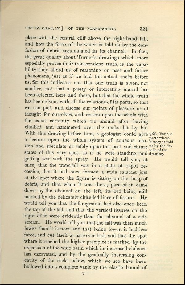 'Modern Painters' Volume I (1843 edition): Part II: Section IV: Chapter IV: Page 321