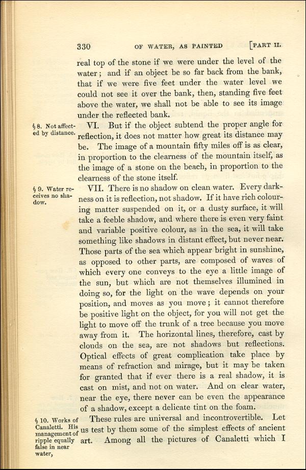 'Modern Painters' Volume I (1843 edition): Part II: Section V: Chapter I: Page 330