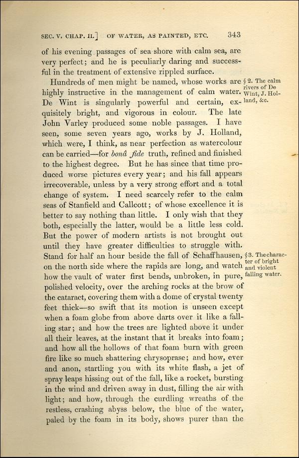 'Modern Painters' Volume I (1843 edition): Part II: Section V: Chapter II: Page 343