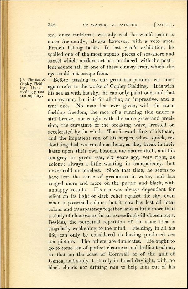 'Modern Painters' Volume I (1843 edition): Part II: Section V: Chapter II: Page 346