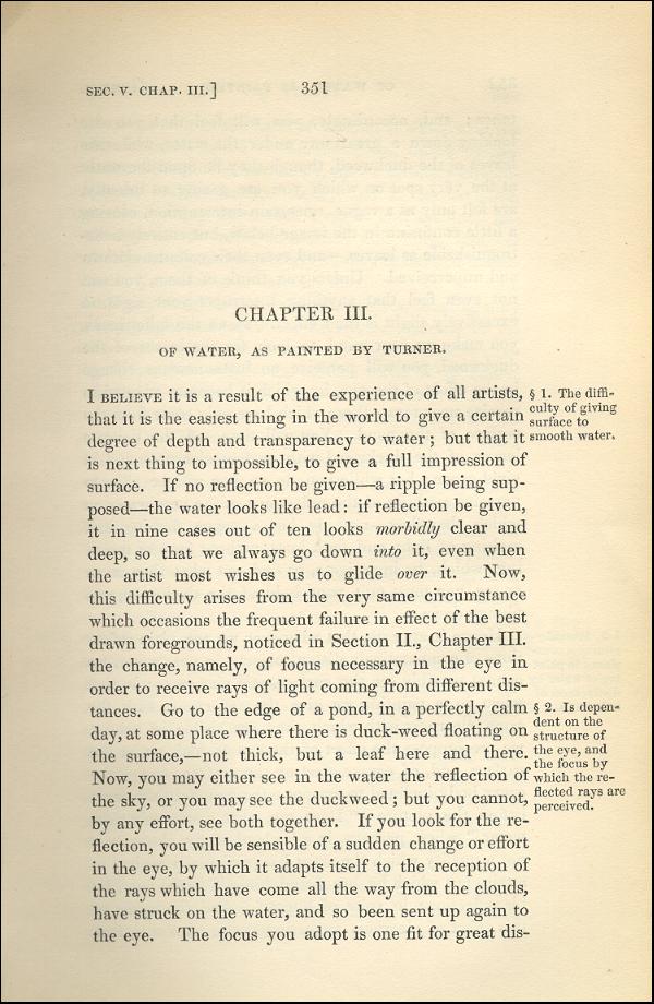 'Modern Painters' Volume I (1843 edition): Part II: Section V: Chapter III: Page 351