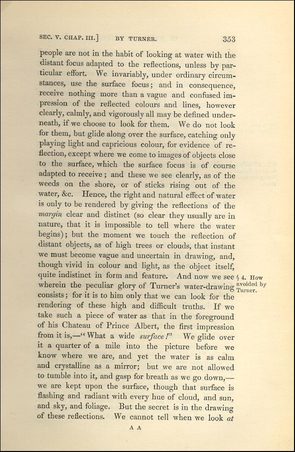 'Modern Painters' Volume I (1843 edition): Part II: Section V: Chapter III: Page 353