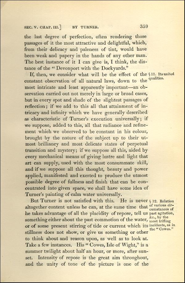 'Modern Painters' Volume I (1843 edition): Part II: Section V: Chapter III: Page 359