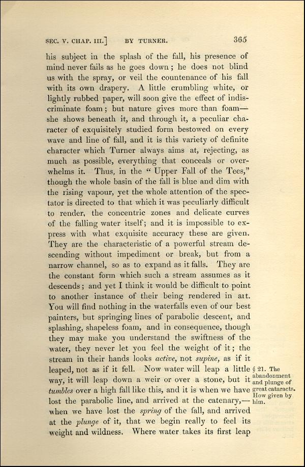 'Modern Painters' Volume I (1843 edition): Part II: Section V: Chapter III: Page 365