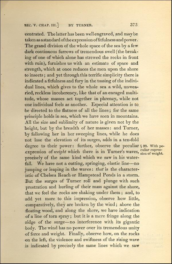 'Modern Painters' Volume I (1843 edition): Part II: Section V: Chapter III: Page 373