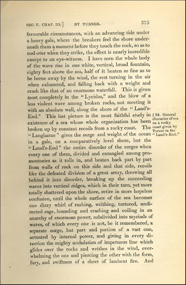 'Modern Painters' Volume I (1843 edition): Part II: Section V: Chapter III: Page 375