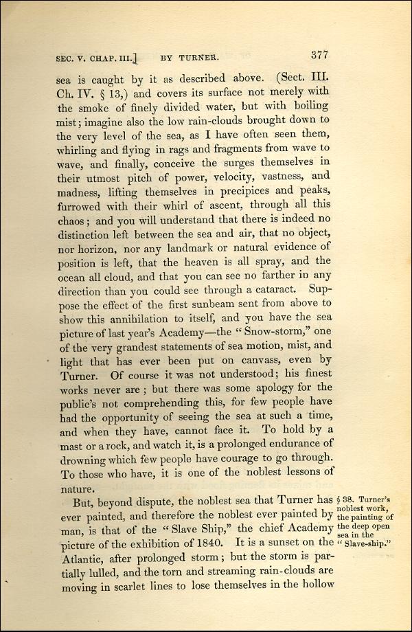 'Modern Painters' Volume I (1843 edition): Part II: Section V: Chapter III: Page 377