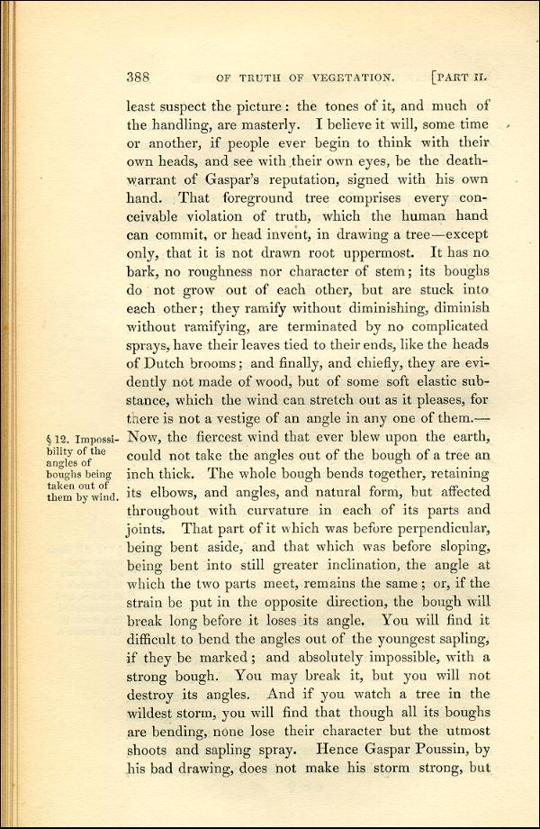 'Modern Painters' Volume I (1843 edition): Part II: Section VI: Chapter I: Page 388