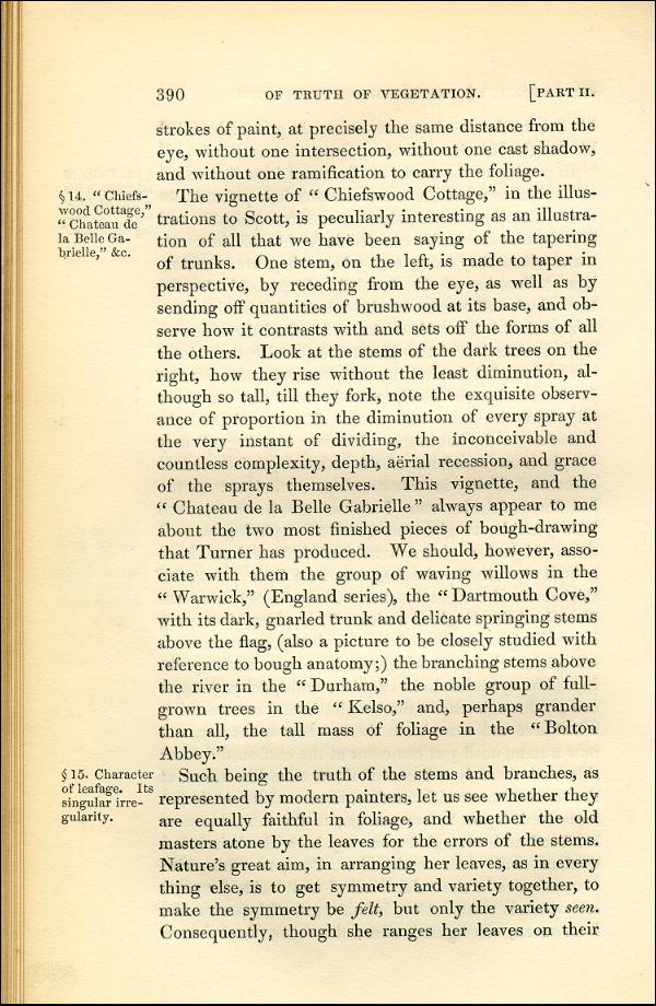 'Modern Painters' Volume I (1843 edition): Part II: Section VI: Chapter I: Page 390