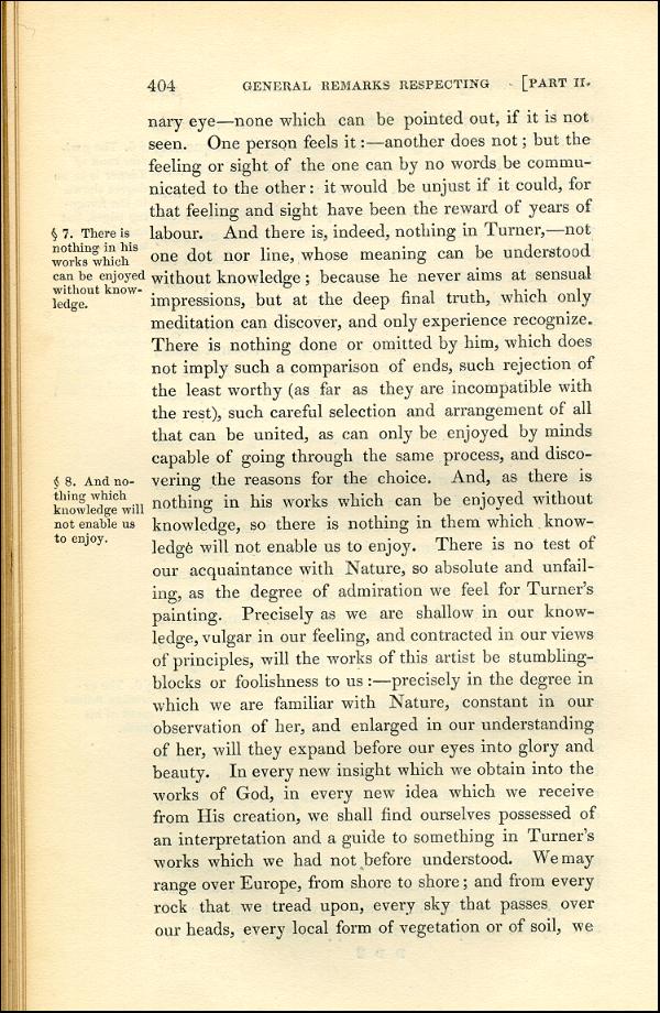'Modern Painters' Volume I (1843 edition): Part II: Section VI: Chapter II: Page 404