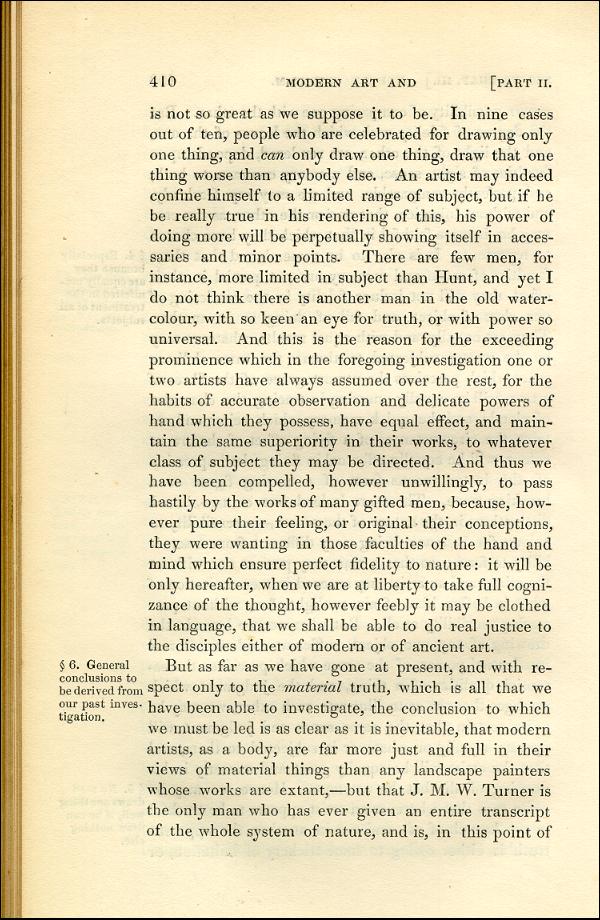 'Modern Painters' Volume I (1843 edition): Part II: Section VI: Chapter III: Page 410