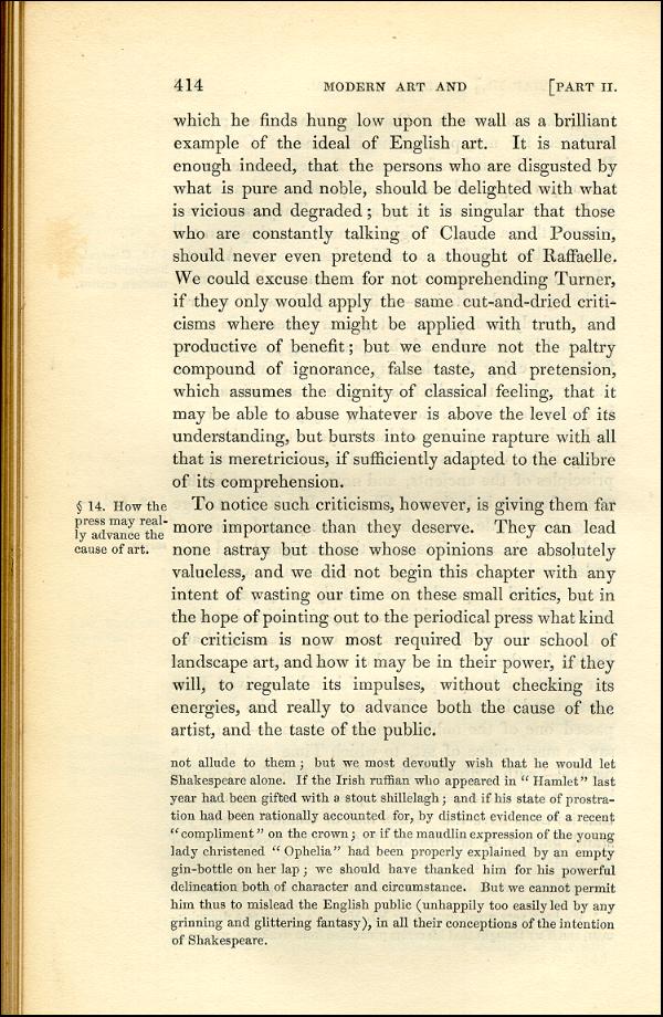 'Modern Painters' Volume I (1843 edition): Part II: Section VI: Chapter III: Page 414