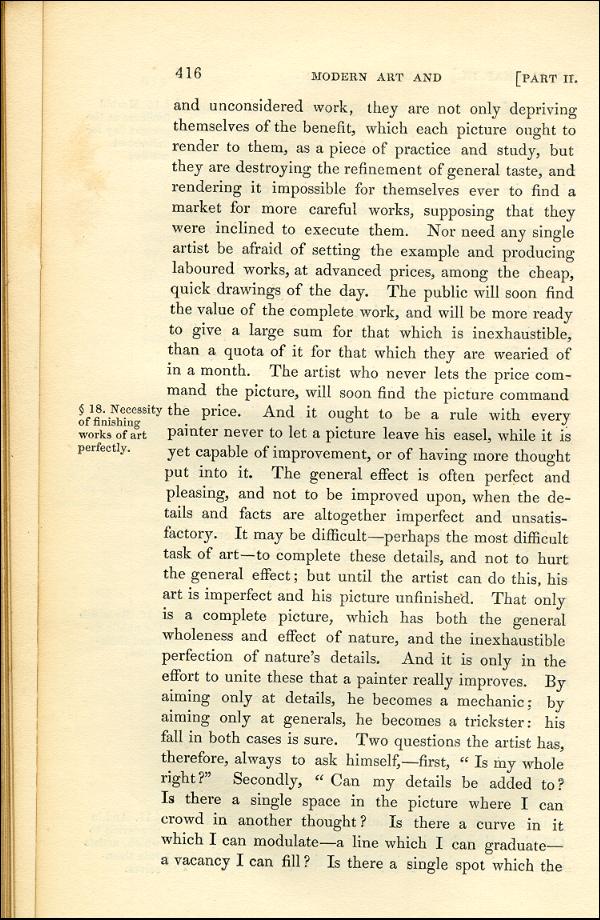 'Modern Painters' Volume I (1843 edition): Part II: Section VI: Chapter III: Page 416