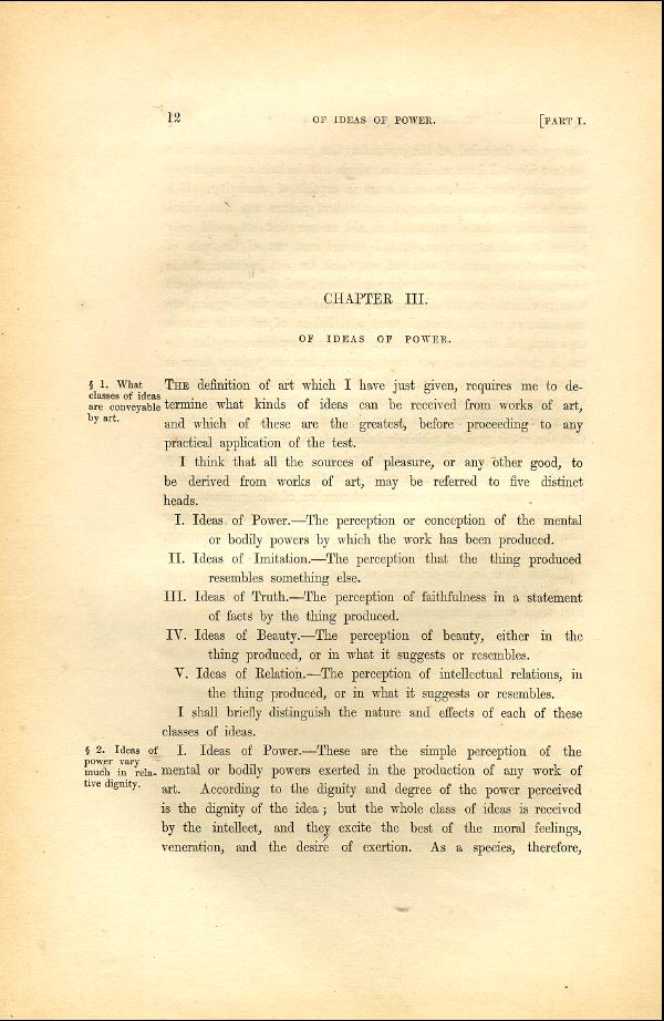 'Modern Painters' Volume I (1846 edition): Part I: Section I: Chapter III: Page 12