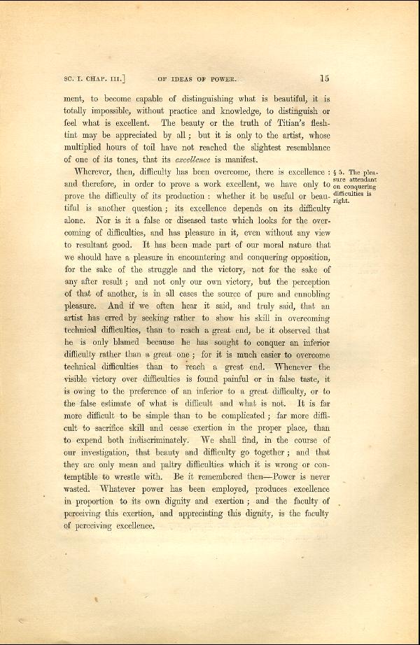 'Modern Painters' Volume I (1846 edition): Part I: Section I: Chapter III: Page 15