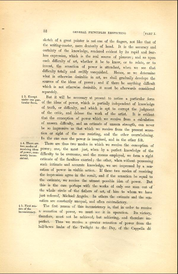 'Modern Painters' Volume I (1846 edition): Part I: Section II: Chapter I: Page 32