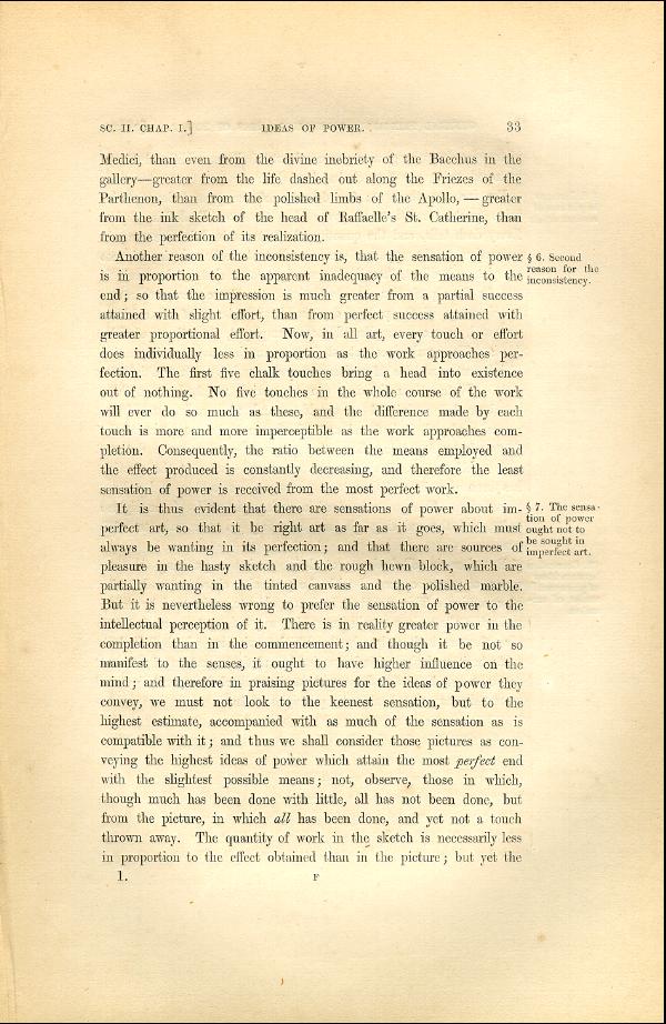 'Modern Painters' Volume I (1846 edition): Part I: Section II: Chapter I: Page 33