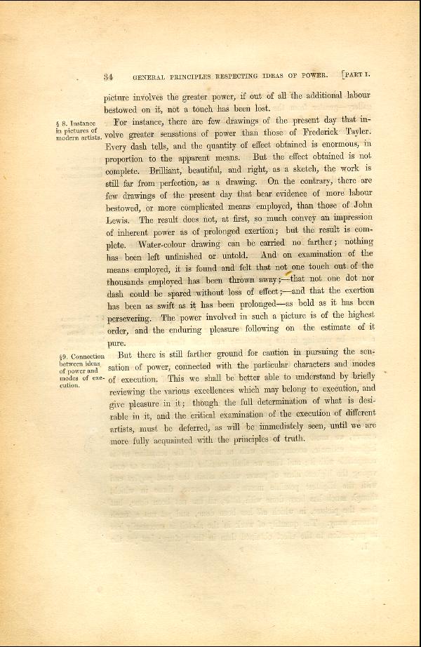 'Modern Painters' Volume I (1846 edition): Part I: Section II: Chapter I: Page 34