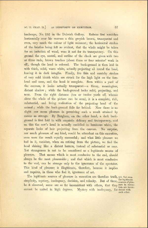 'Modern Painters' Volume I (1846 edition): Part I: Section II: Chapter II: Page 37