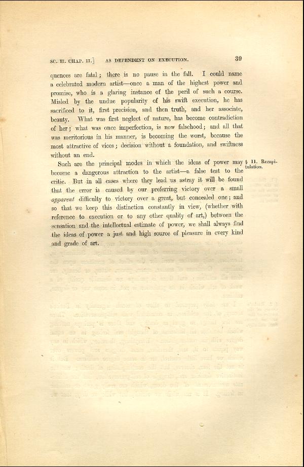 'Modern Painters' Volume I (1846 edition): Part I: Section II: Chapter II: Page 39