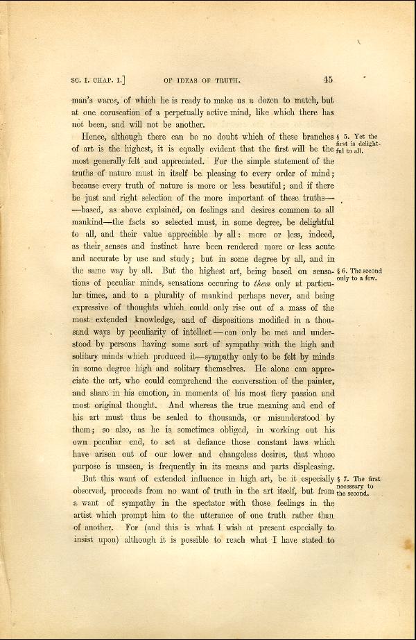 'Modern Painters' Volume I (1846 edition): Part II: Section I: Chapter I: Page 45