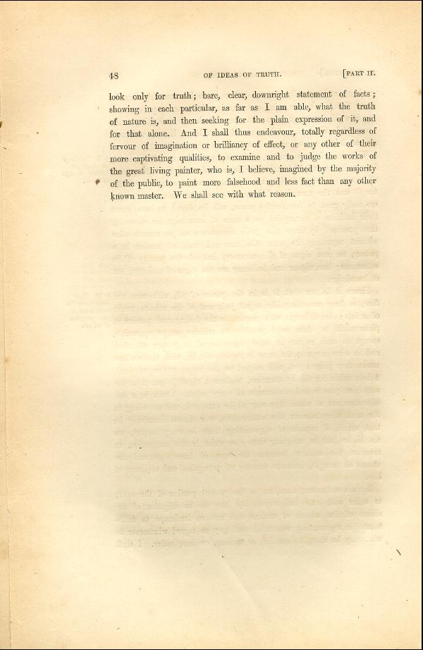 'Modern Painters' Volume I (1846 edition): Part II: Section I: Chapter I: Page 48