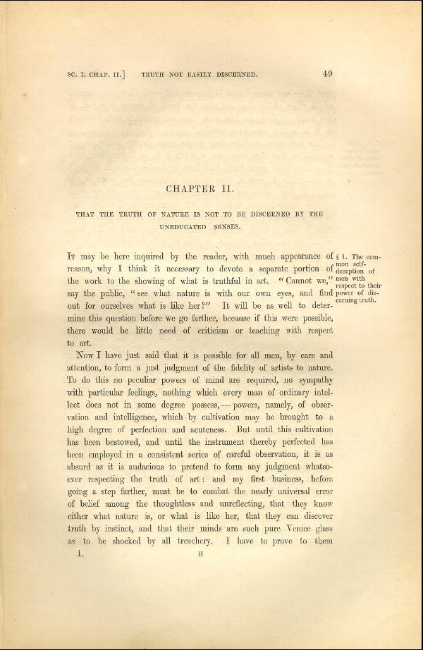 'Modern Painters' Volume I (1846 edition): Part II: Section I: Chapter II: Page 49
