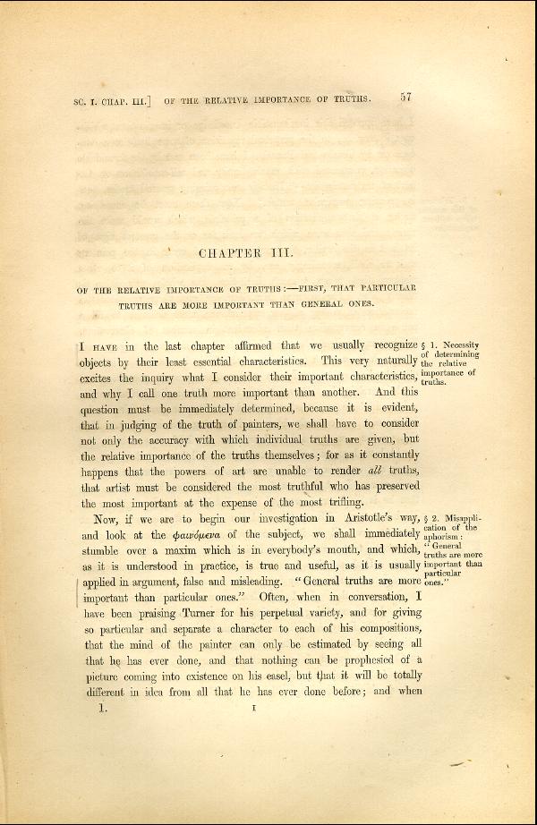 'Modern Painters' Volume I (1846 edition): Part II: Section I: Chapter III: Page 57